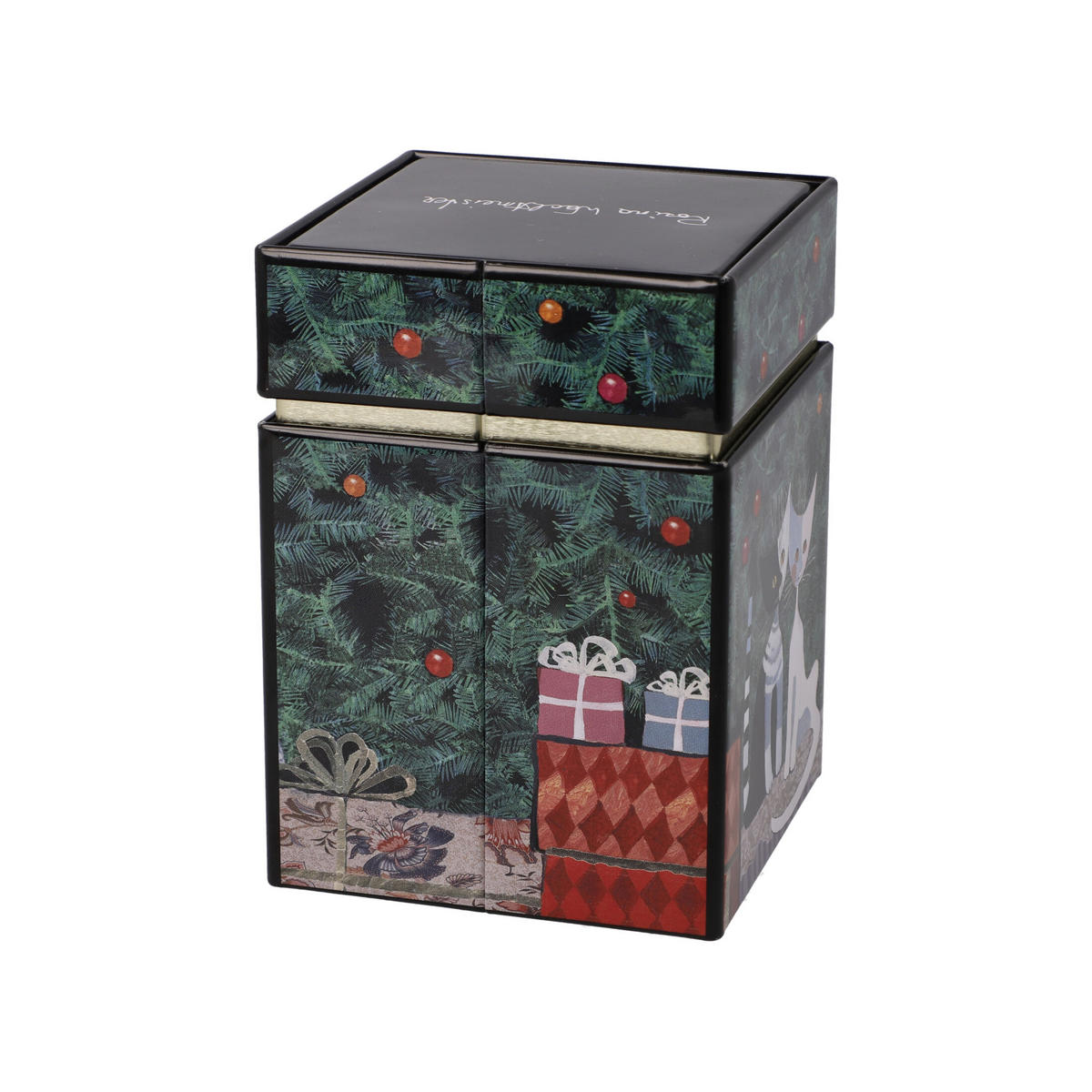 TEEDOSE Rosina Wachtmeister - Buon Natale, Metall, Bunt, 600 ml - Multicolor, Metall (7.5/11/7.5cm) - Goebel