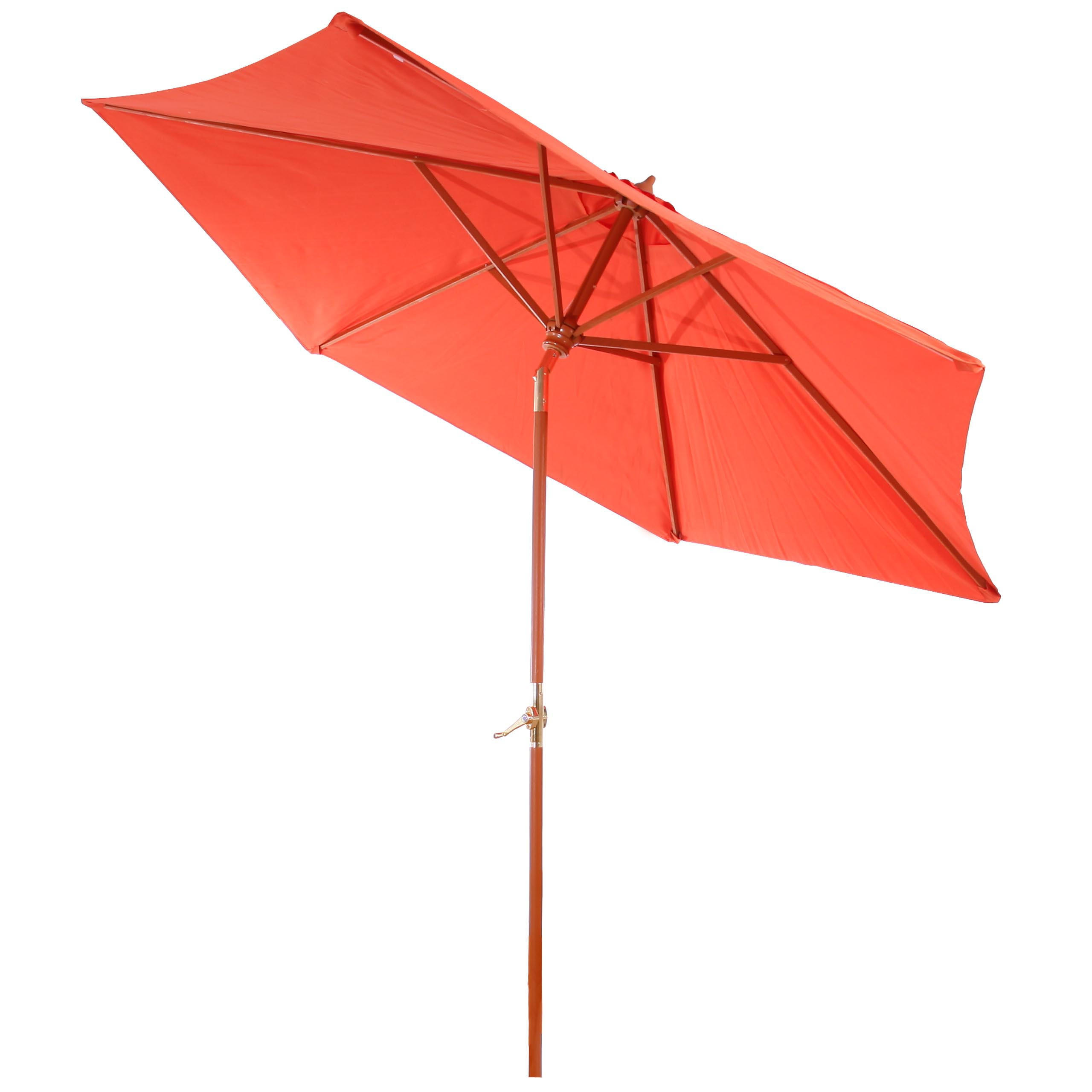 SONNENSCHIRM RUND NEIGBAR Orange - Orange, Holz (300/300cm) - MCW