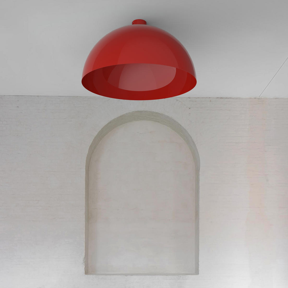 DECKENLEUCHTE - Rot, Metall (60/60/30cm) - Lumicom