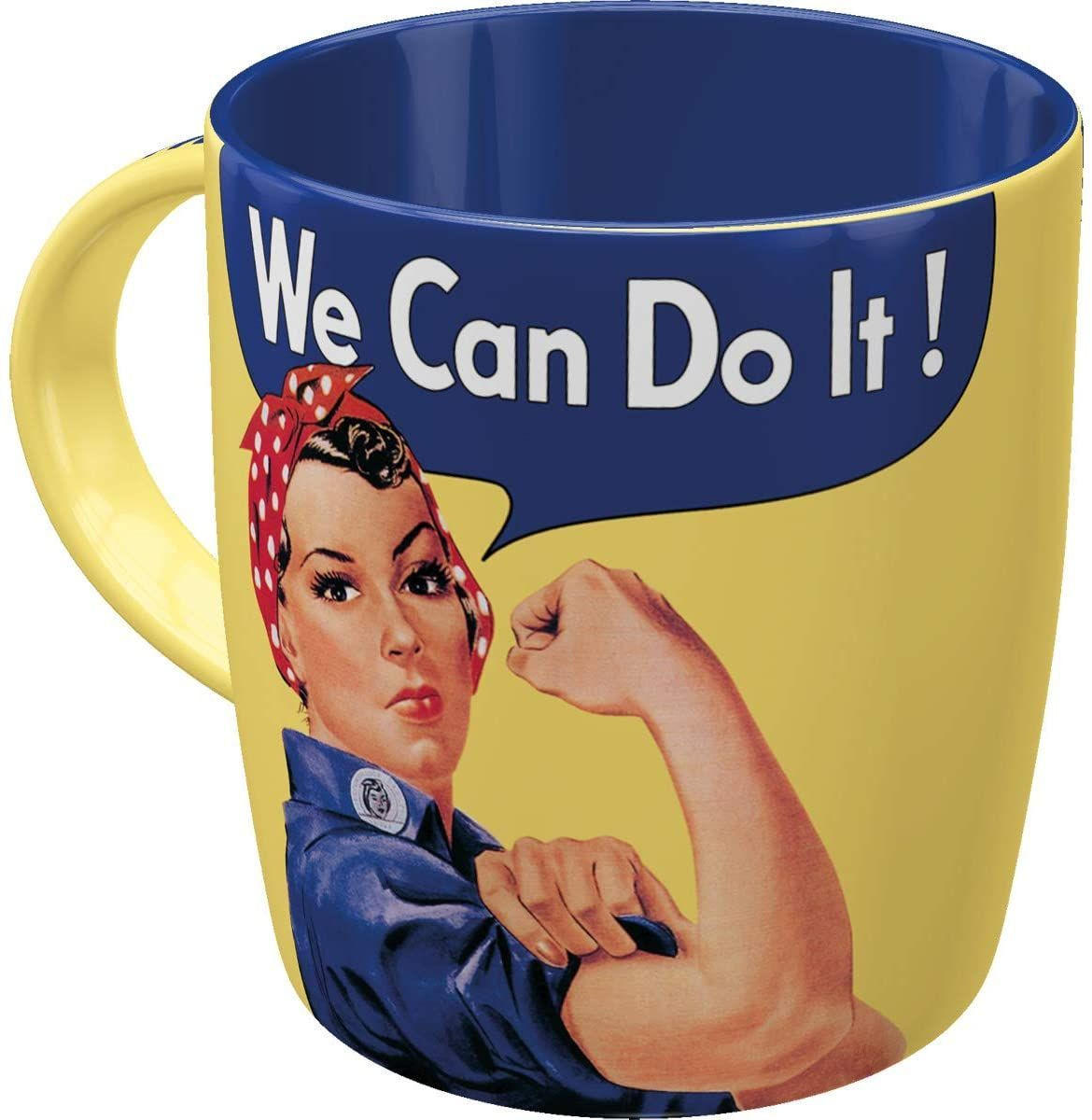 KAFFEETASSE 330 ml USA We can do it - Multicolor, Keramik (0.33L) - Nostalgic-Art