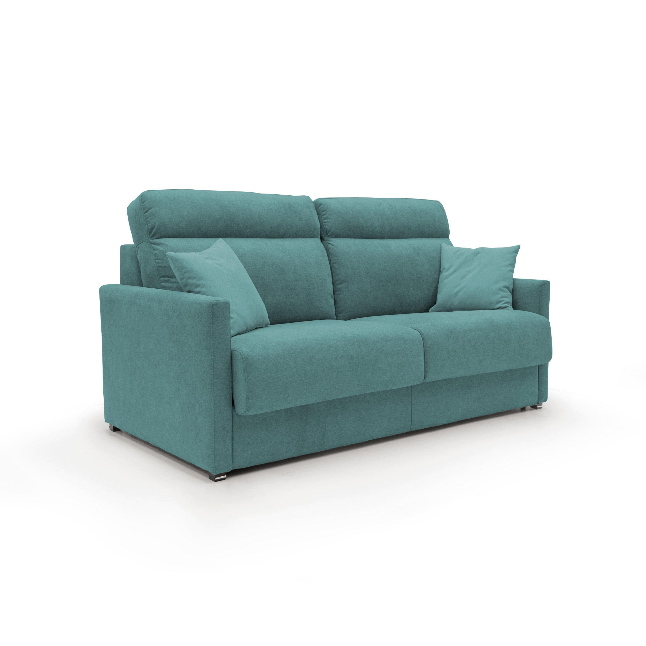 SCHLAFSOFA Margot - Petrol, Textil (196/102/97cm) - Divani.store