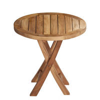 GARTENKLAPPTISCH Ela Ø50x50cm, Holz, Natur - Naturfarben, Holz (50/50/50cm) - dasmöbelwerk