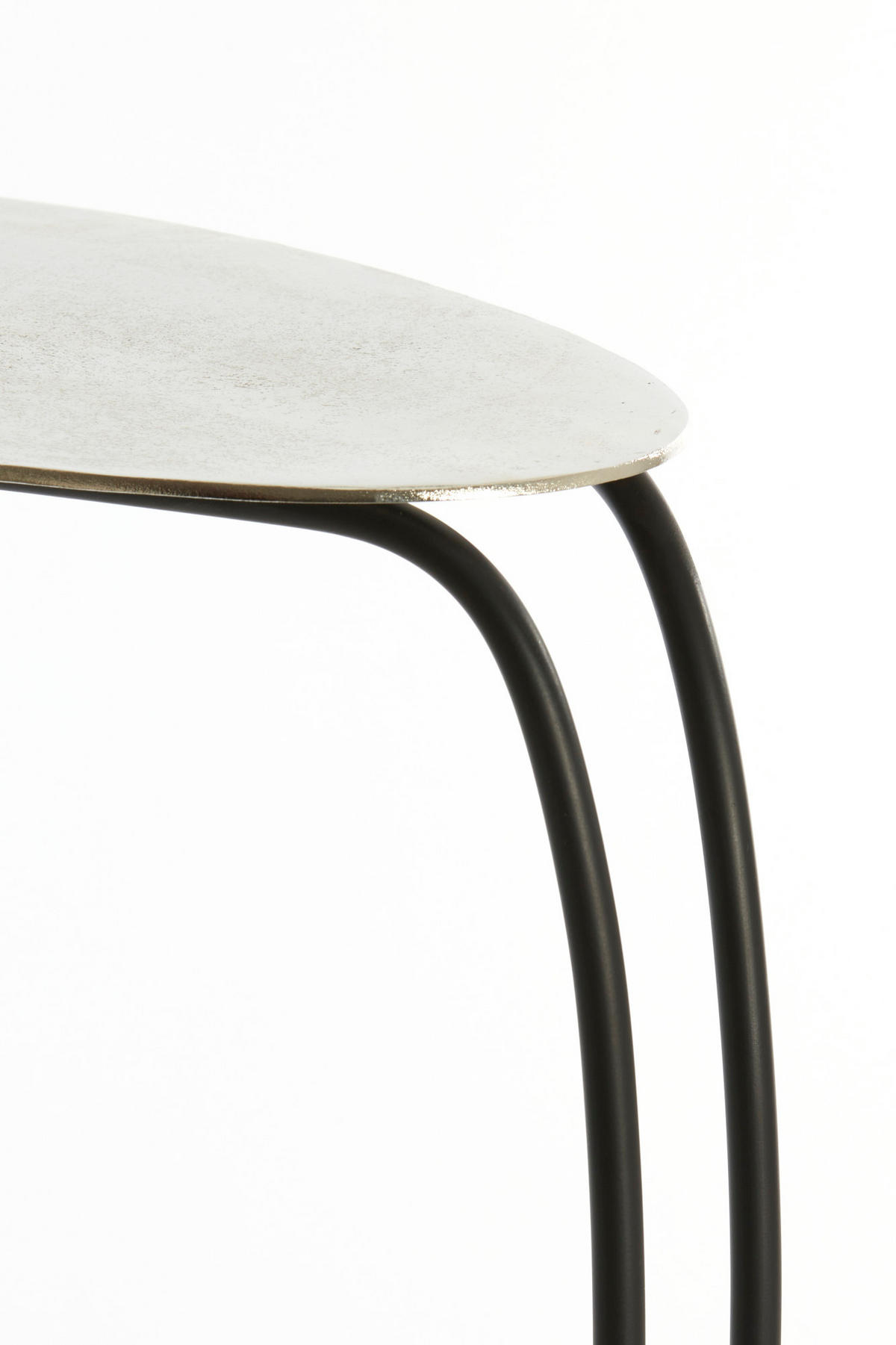 BEISTELLTISCH Marsh Silver 42/27/53 cm - Silberfarben, Metall (42/27/53cm) - Light & Living
