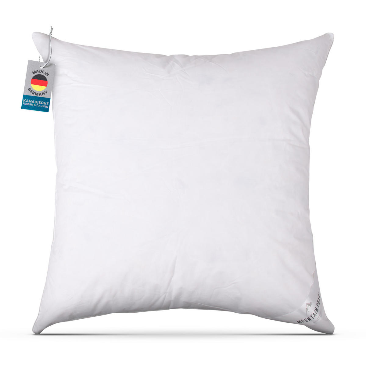 KOPFKISSEN Mountain Peak Federn/Daunen 80x80 cm - Weiß, Textil (80/80cm) - Bestlivings