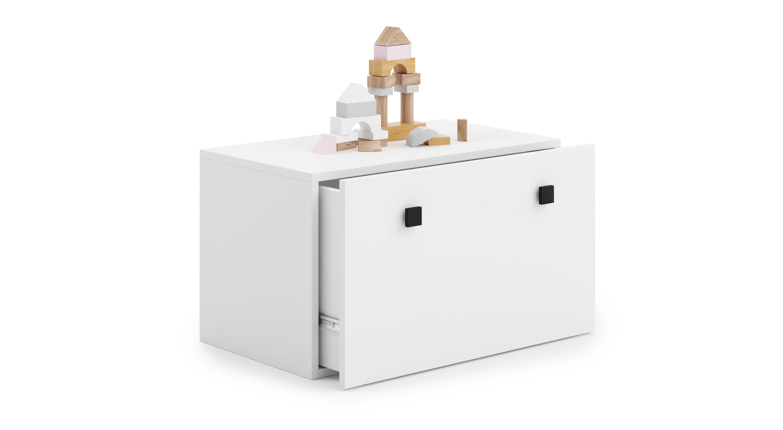 SPIELZEUGTRUHE Inga - Weiß, Holzwerkstoff (71/42cm) - RAUMHIRSCH FURNITURE