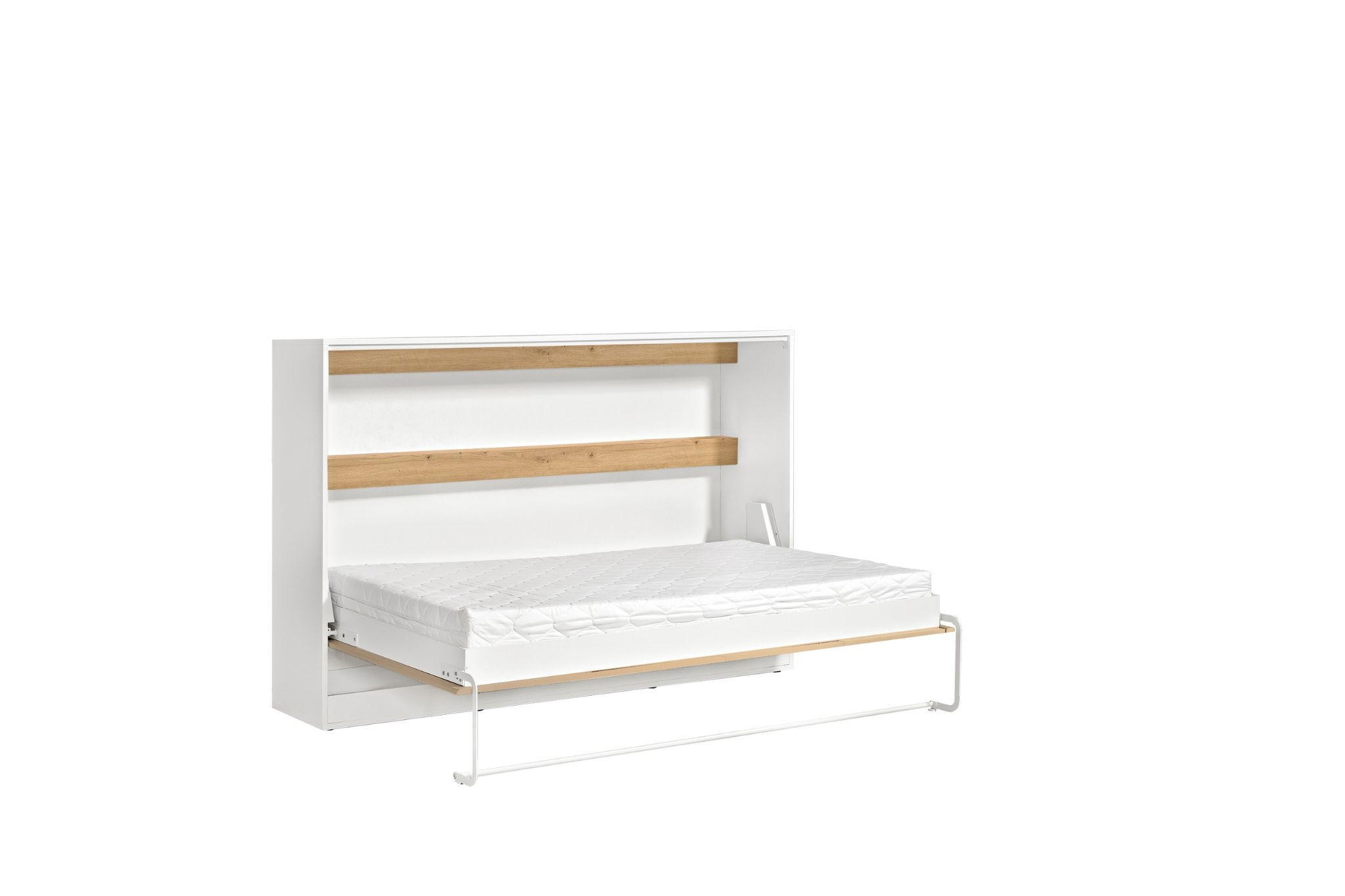 Kaiser Möbel SKLÁPĚCÍ POSTEL Perfekt 120x200 horizontální, spojuje design a funkčnost Dub + Bílá