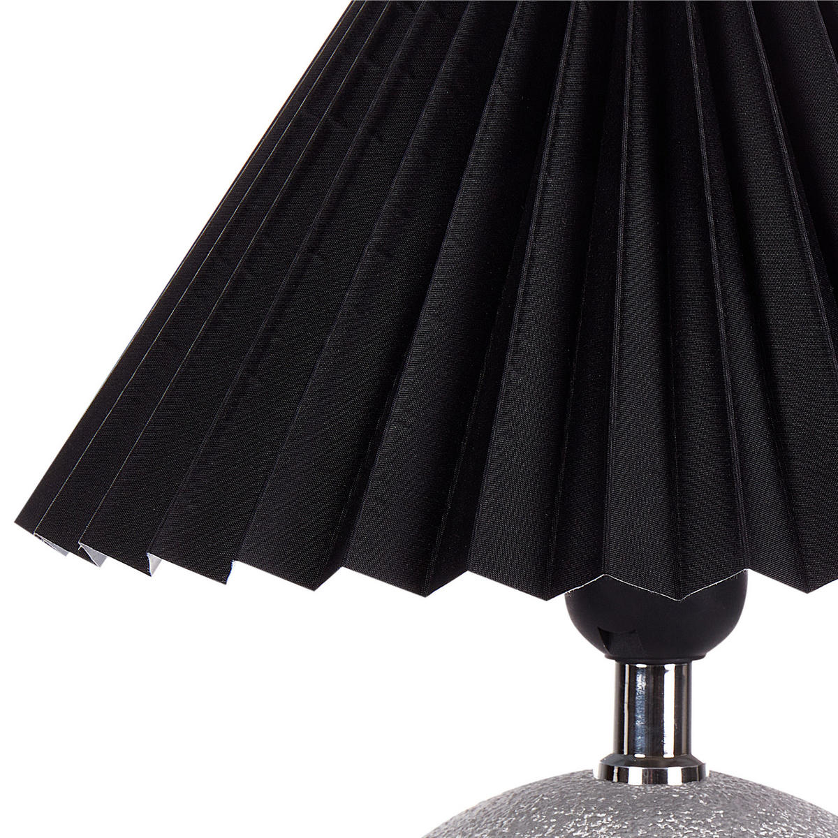 TISCHLAMPE 2er Set Schwarz/Grau Zeyi - Schwarz/Grau, Keramik (25/25/32cm) - Beliani