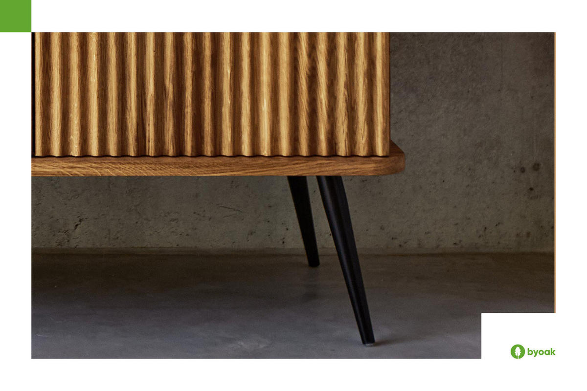 LOWBOARD LINA Kernbuche - Kernbuche, Holz (180/57/46cm) - byoak
