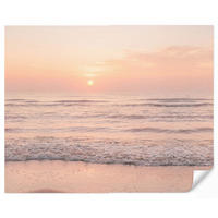 TAPETE - Sonne - Strand - Rosa - 300x240 cm - Hellrosa, Papier (300/240cm) - OnlyWow