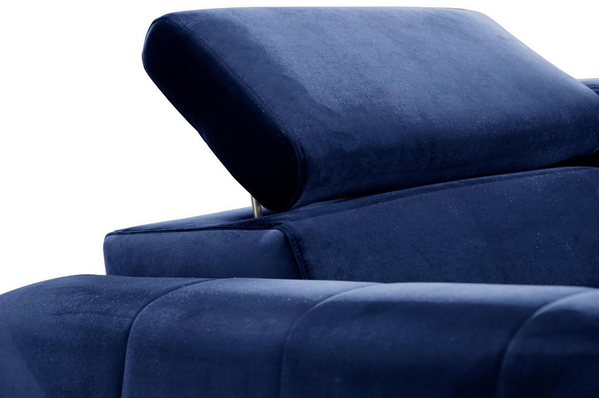 ECKSOFA Agnesa Xs In Salvador - Dunkelblau, Holzwerkstoff/Textil (260/200cm) - Fun Möbel