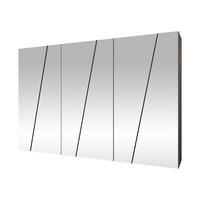 DREHTÜRENSCHRANK Zen 6L 300 cm - Kaschmir/Schwarz, Holzwerkstoff/Kunststoff (300/202/50cm) - MIRJAN24