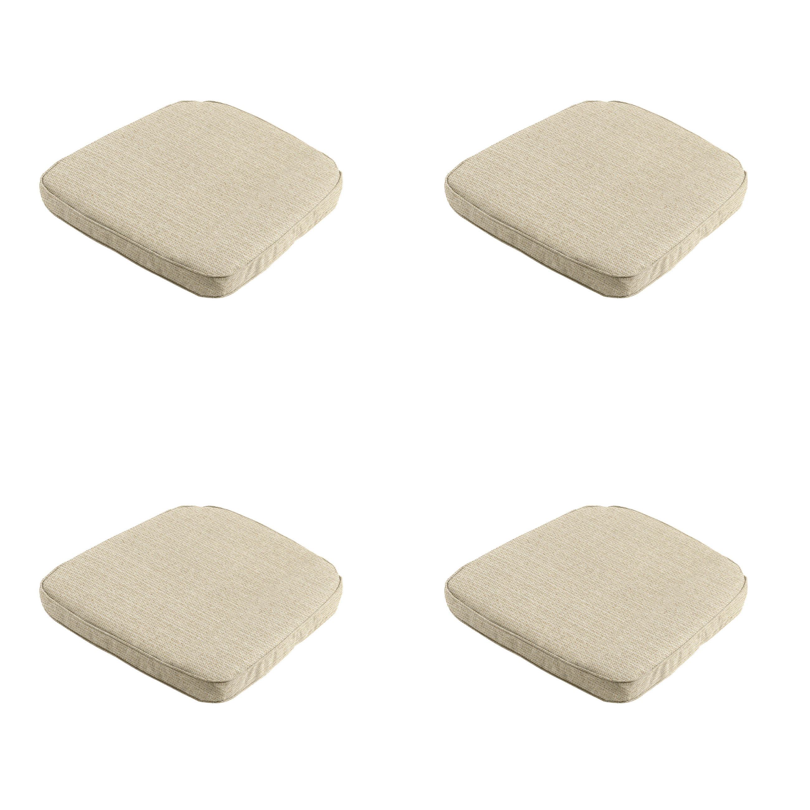 SITZKISSEN Richmond - Beige - 48/48/6 cm - 4er-Set - Beige, Textil (48/6/48cm) - Madison