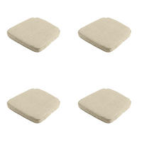 SITZKISSEN Richmond - Beige - 48/48/6 cm - 4er-Set - Beige, Textil (48/6/48cm) - Madison