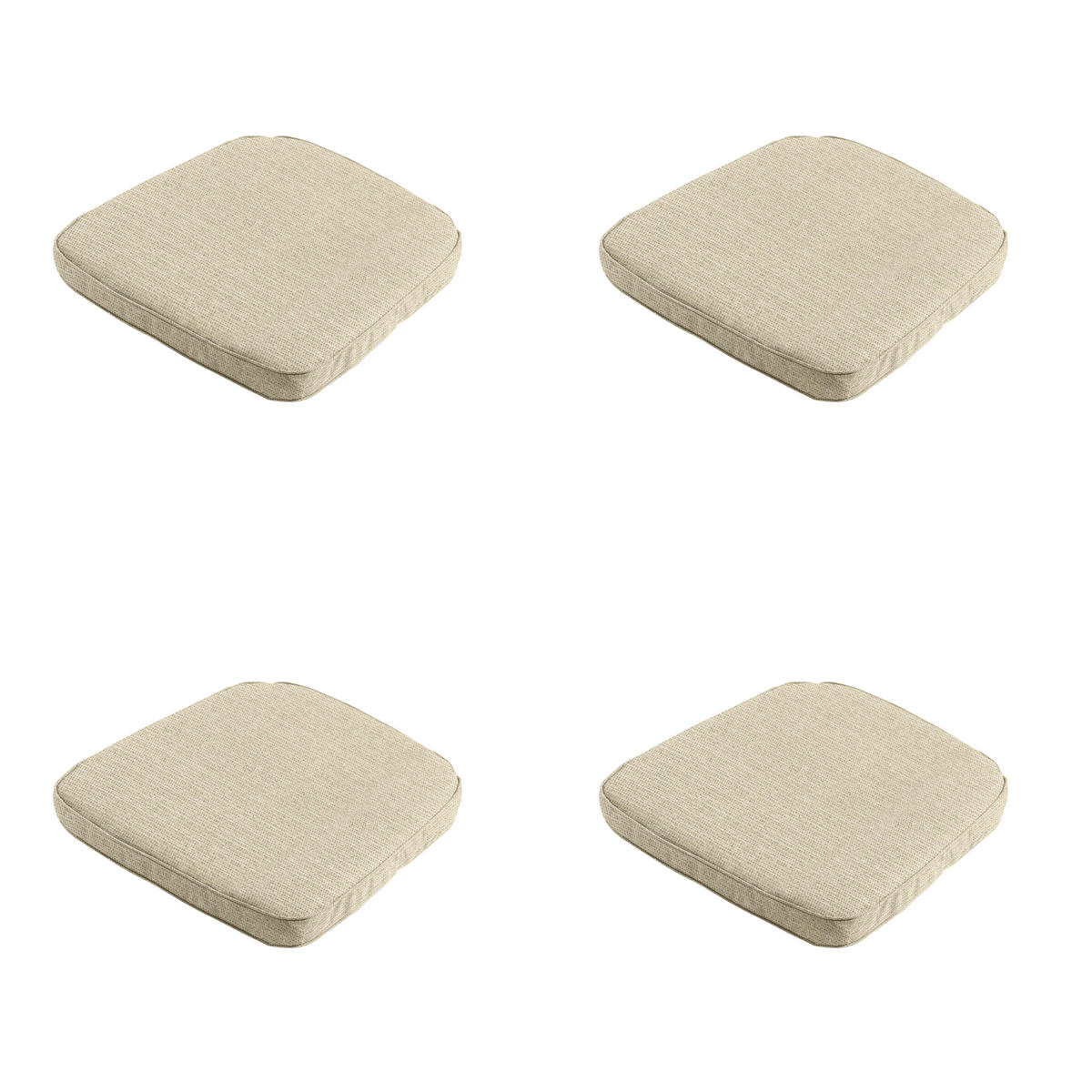 SITZKISSEN Richmond - Beige - 48/48/6 cm - 4er-Set - Beige, Textil (48/6/48cm) - Madison