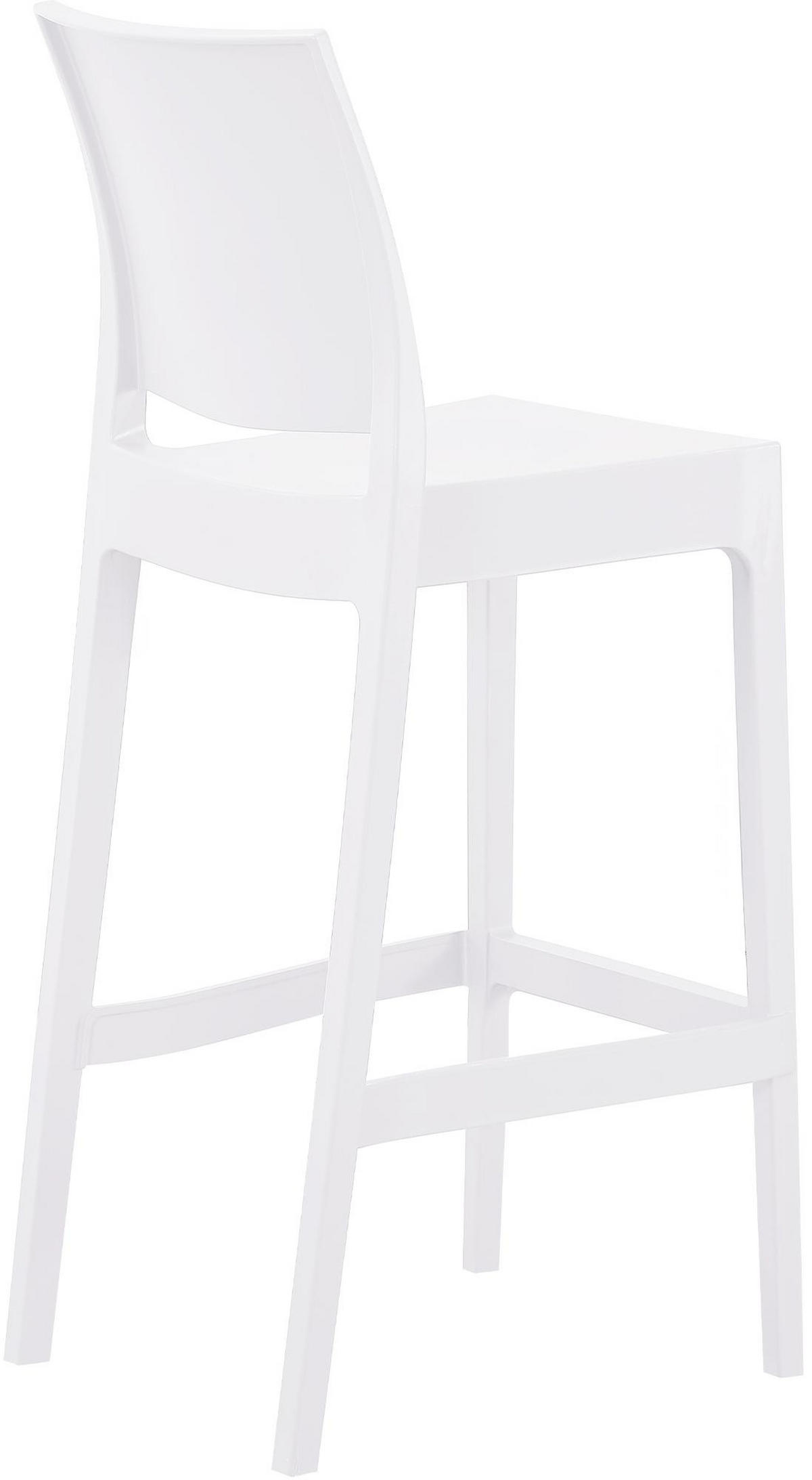BARHOCKER Kunststoff Weiß - Weiß, Kunststoff (41/106/52cm) - CLP