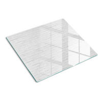GLASPLATTE 60x52 cm Ziegelmauer - Weiß, Glas (60/0.4/52cm) - TULUP