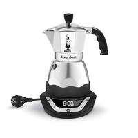 ESPRESSOKOCHER Moka Timer 6 Tassen, Silber-Schwarz, 270 ml - Silberfarben, Metall (18/24/21cm) - Bialetti
