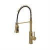 KÜCHENARMATUR Ausziehbar Federbrause Einhandgriff Gold - Goldfarben, Metall (24/53/5.5cm) - Livingandhome
