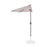 SONNENSCHIRM Beige 270/135/245 cm - Beige, Metall (270/135cm) - Mobili Rebecca
