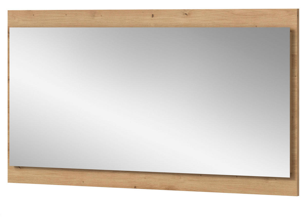 GARDEROBENSPIEGEL Artisan Eiche hängend, Wandspiegel 110 x 60 cm - Eiche Artisan, Glas/Holzwerkstoff (110/60/6cm) - Inn.Furn