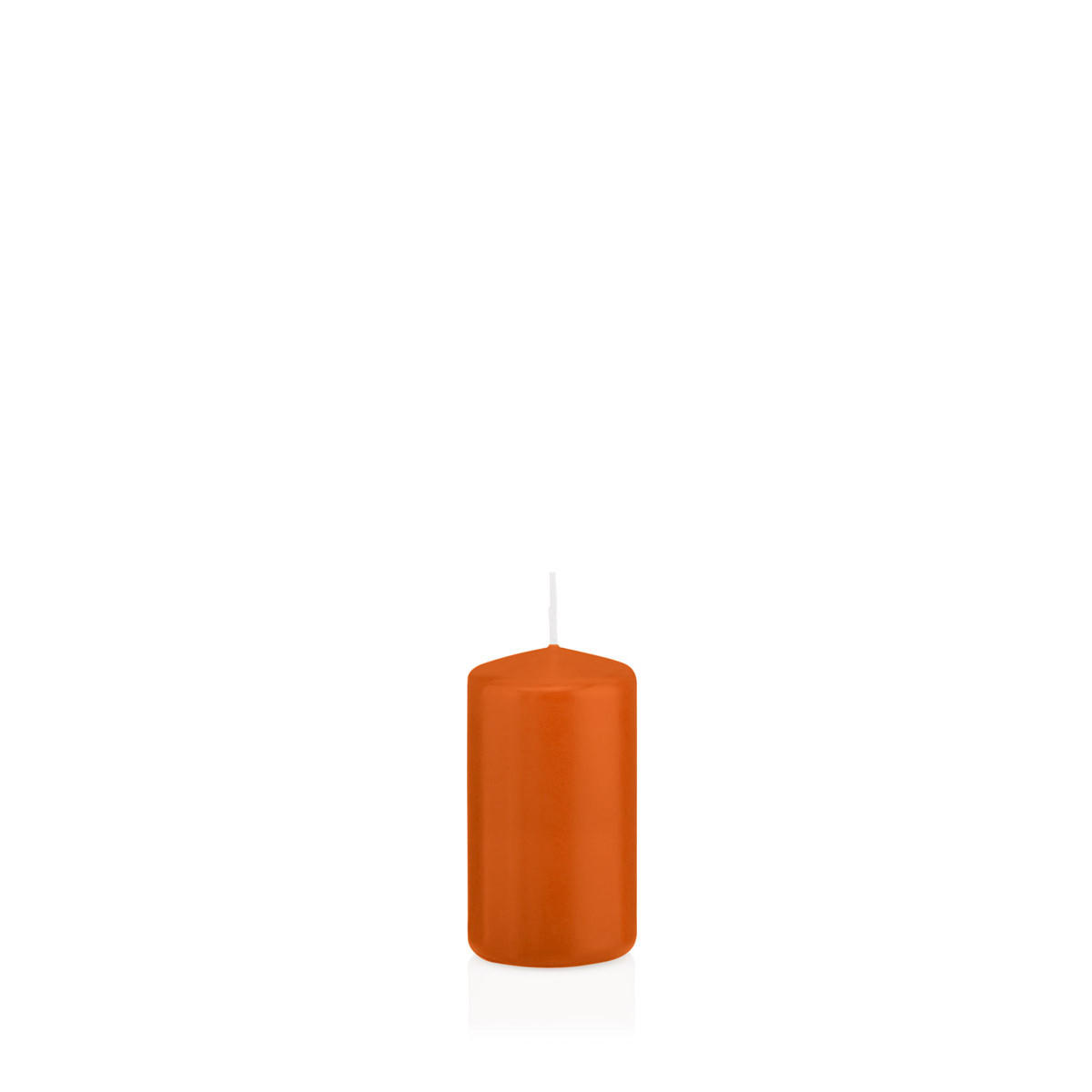 STUMPENKERZEN Aprikose Ø 38 x 80 mm, 24 Stück - Orange, Paraffin (4/8cm) - Wiedemann Kerzen
