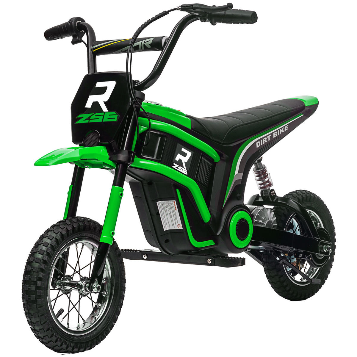 ELEKTRO-KINDERMOTORRAD DE-06214 24V mit einstellbarer Geschwindigkeit und Musik Grün - Grün, Kunststoff/Metall (119/64/76.5cm) - ComfortXL