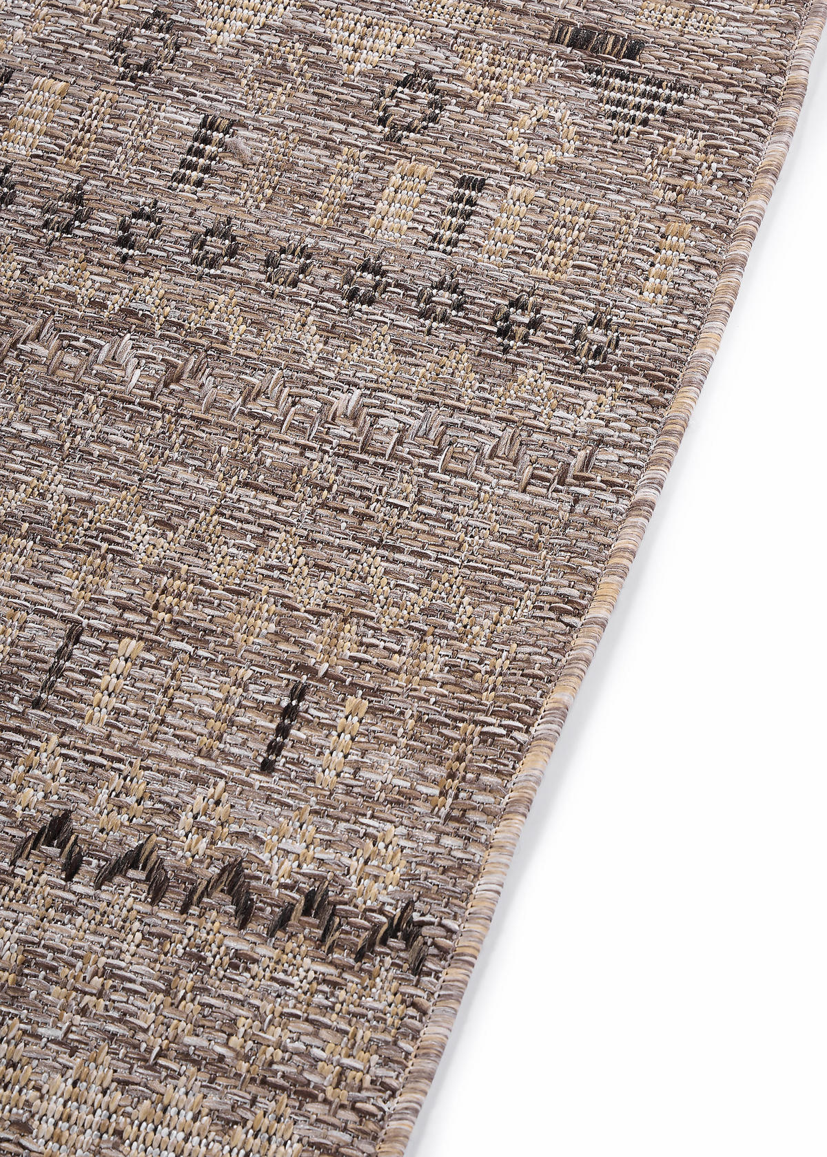 TEPPICH YUCANA Braun Outdoor Flachgewebe 200/300 cm - Braun, Textil (200/300cm) - Tapiso