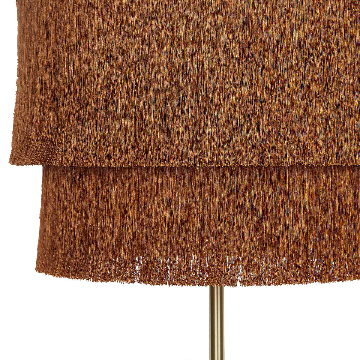 STEHLAMPE Braun Peristeri - Goldfarben/Braun, Metall (40/40/137cm) - Beliani