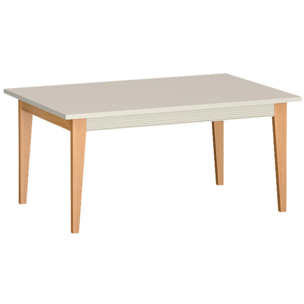 COUCHTISCH Charlott mit Holzfüßen, 90x40 cm - Kaschmir/Eichefarben, Holz/Holzwerkstoff (68/90/40cm) - Beautysofa