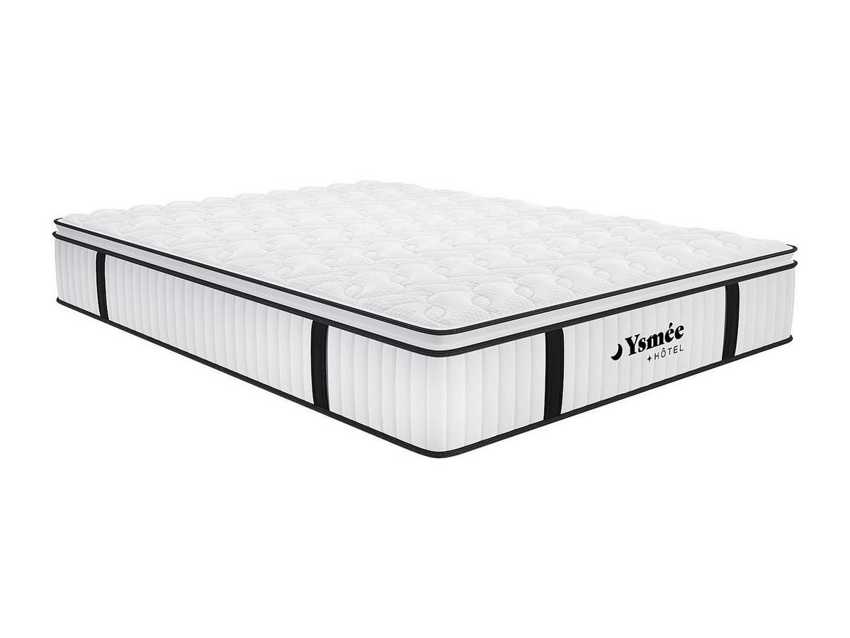 STANDARDMATRATZE - 2 Personen - Stoff - Weiß - - Weiß, Textil (180/200cm) - Vente-Unique