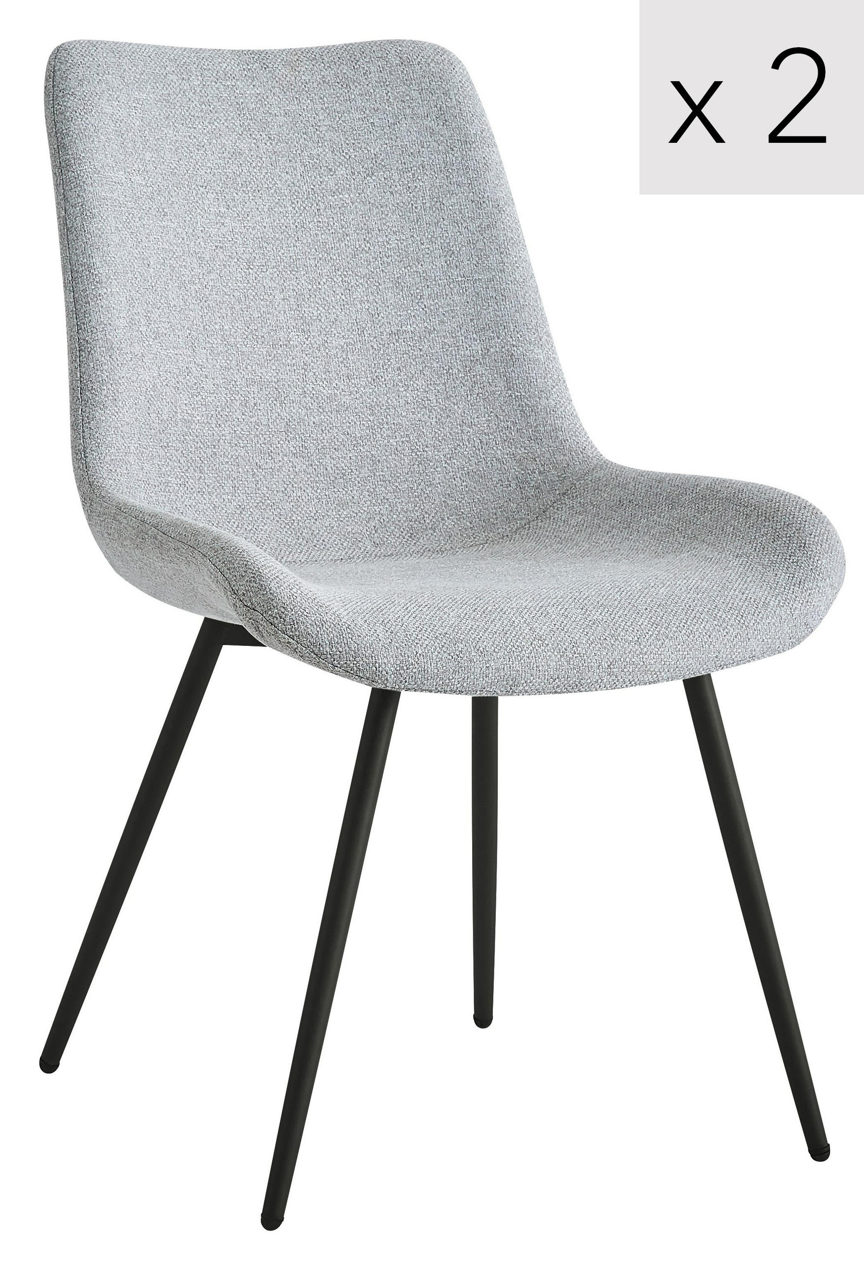 Nordlys Stuhl Grau 54x84x50 cm