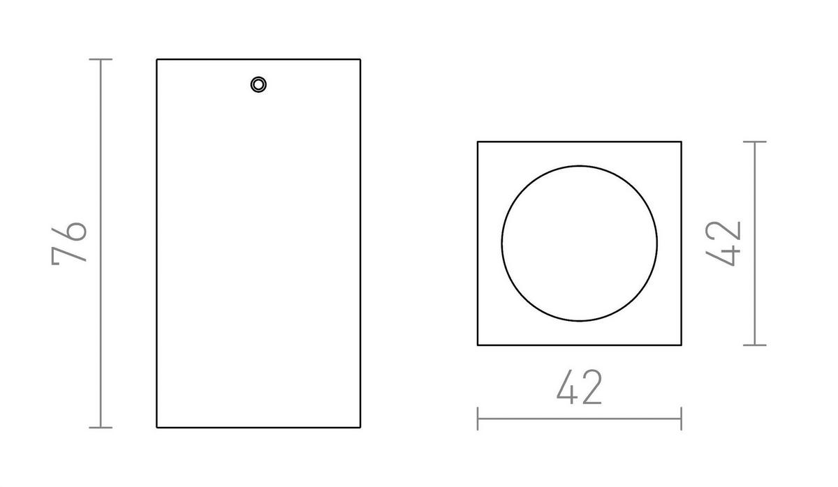 DECKENLEUCHTE MARVEL Aluminium 50 W - Silberfarben, Metall (4/4/76cm) - Rendl