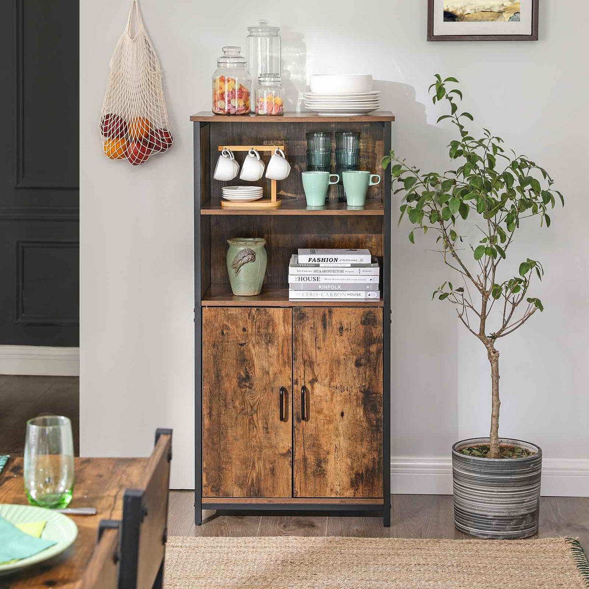 BÜCHERREGAL - Braun, Holzwerkstoff (35/125/60cm) - Hansiro