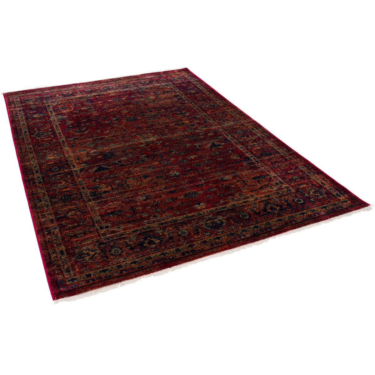 ORIENT VINTAGE TEPPICH NAVIRA - Dunkelrot, Textil (160/240cm) - Pergamon