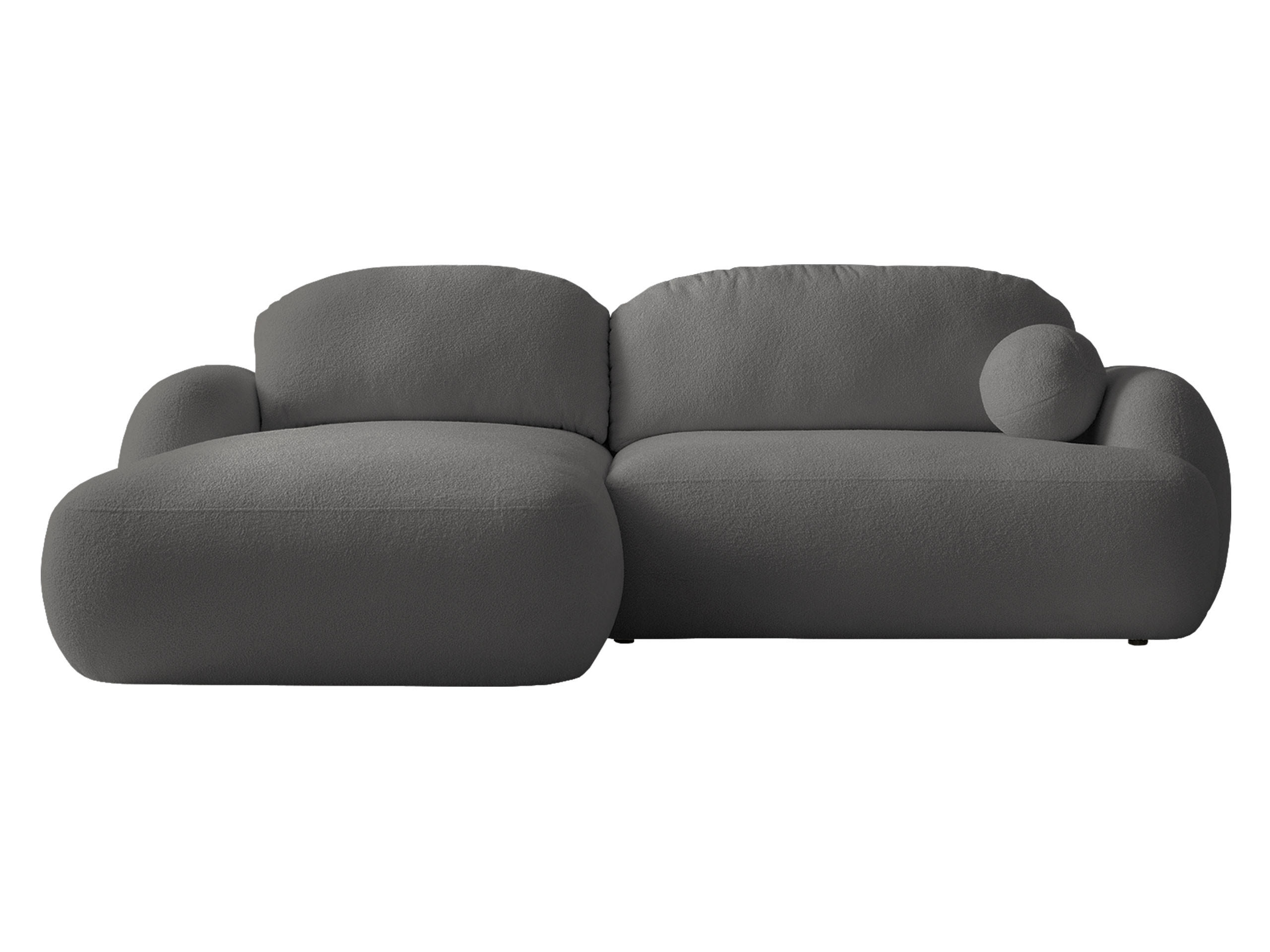 ECKSOFA Mayo, Seite: Links - Schwarz/Grau, Holz/Kunststoff (275/175cm) - MIRJAN24