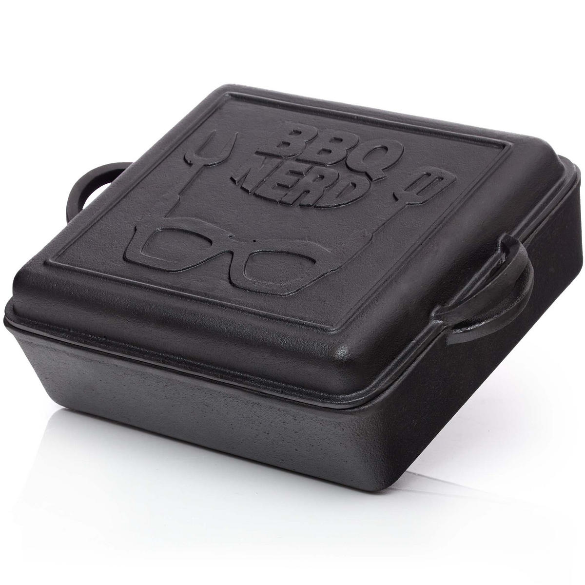 DUTCH-OVEN Gusseisen 10,8L - Feuertopf Gusstopf Grilltopf - Schwarz, Metall (32/13/41cm) - BBQ Nerd