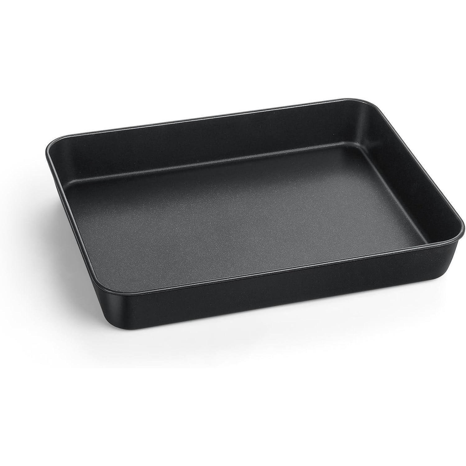 BACKBLECH mit Antihaftbeschichtung 26,5 x 20,8 x 5 cm - Schwarz, Metall (20.8/5/26.5cm)