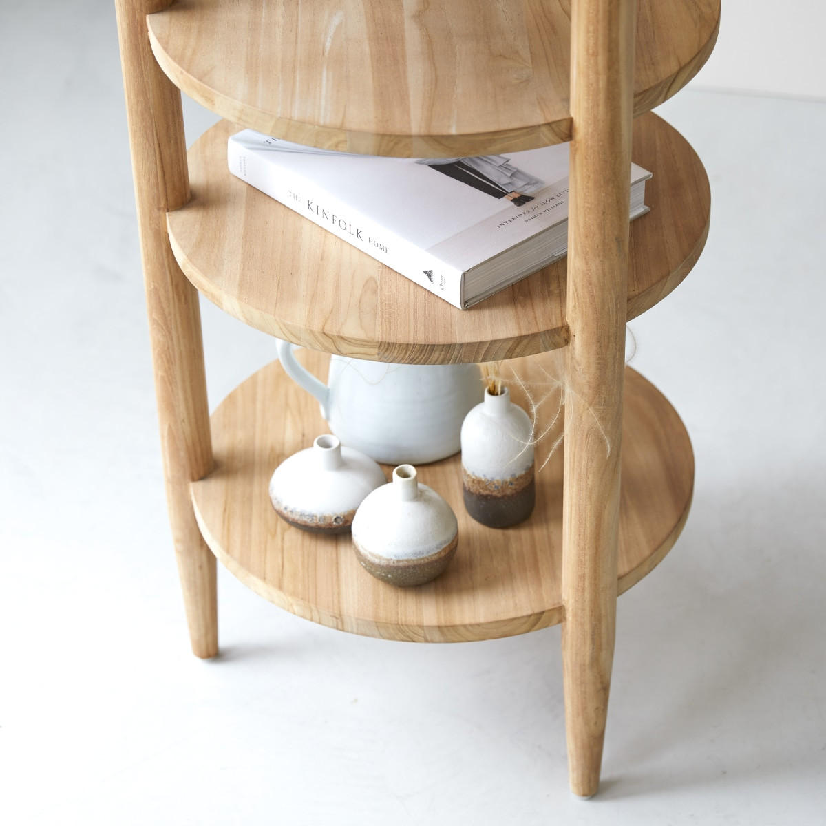 BÜCHERREGAL Poline Natur aus Teak - Naturfarben, Holz (50/170/50cm) - Tikamoon