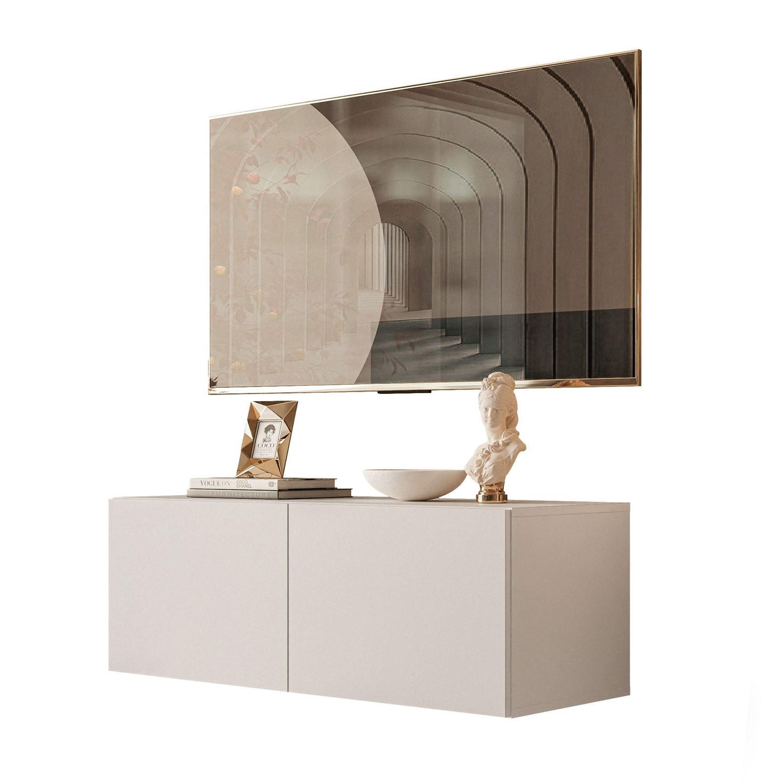 HÄNGESCHRANK TV-Möbel COLGANTE KASCHMIR 100 cm - Kaschmir, Holzwerkstoff (100/36/40cm) - Lookway