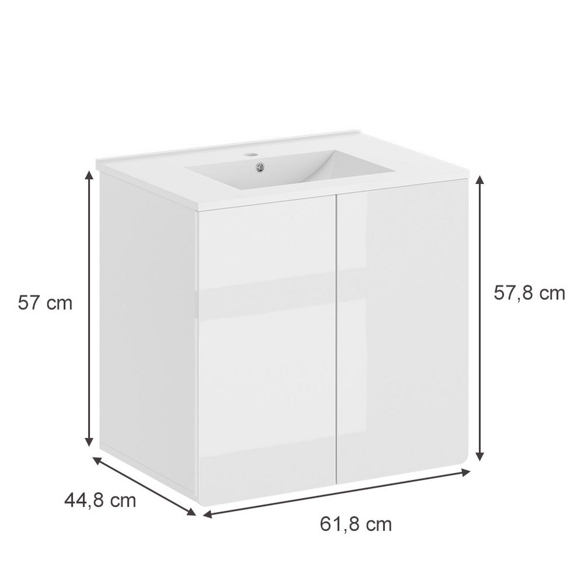 Weiß, Holzwerkstoff (61.8/57.8/44.8cm) - Vicco