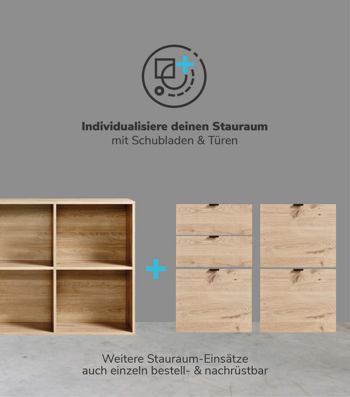 SCHREIBTISCH Der Produktive - Eichefarben, Holzwerkstoff (54/112/77cm) - Mokebo