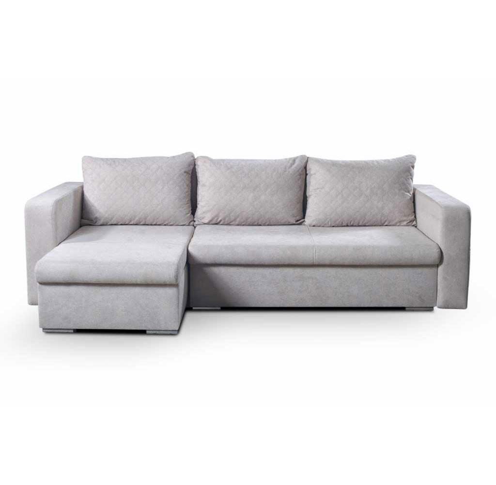 ECKSOFA Asti hellgrau 234 / 140 / 76cm - Grau, Holz/Holzwerkstoff (234/140cm) - Feldmann-Wohnen
