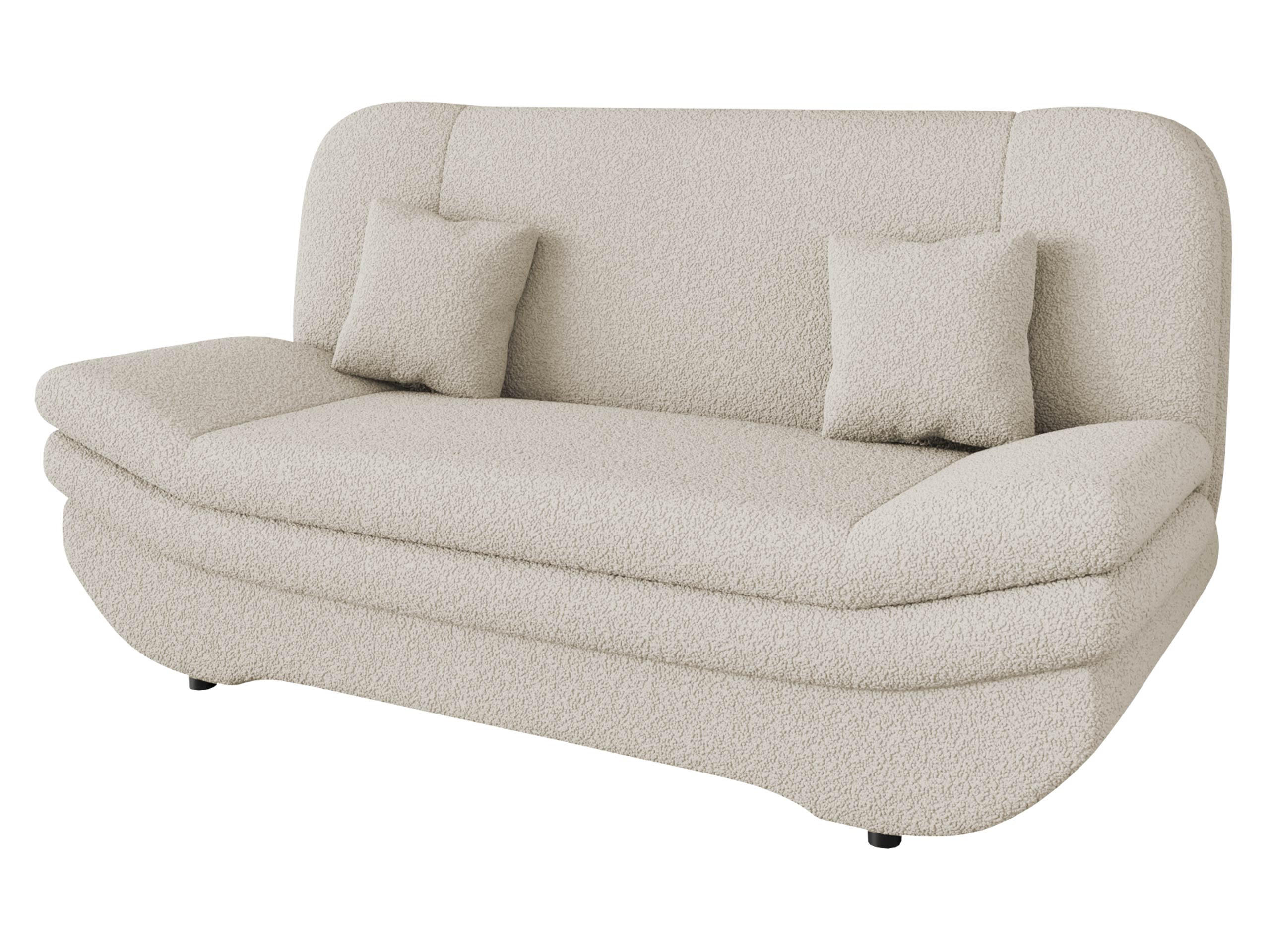 SCHLAFSOFA Weronika Premium - Kaschmir/Schwarz, Holz/Kunststoff (200/95/90cm) - MIRJAN24
