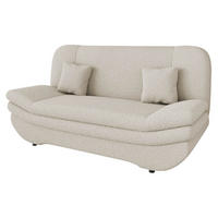 SCHLAFSOFA Weronika Premium - Kaschmir/Schwarz, Holz/Kunststoff (200/95/90cm) - MIRJAN24
