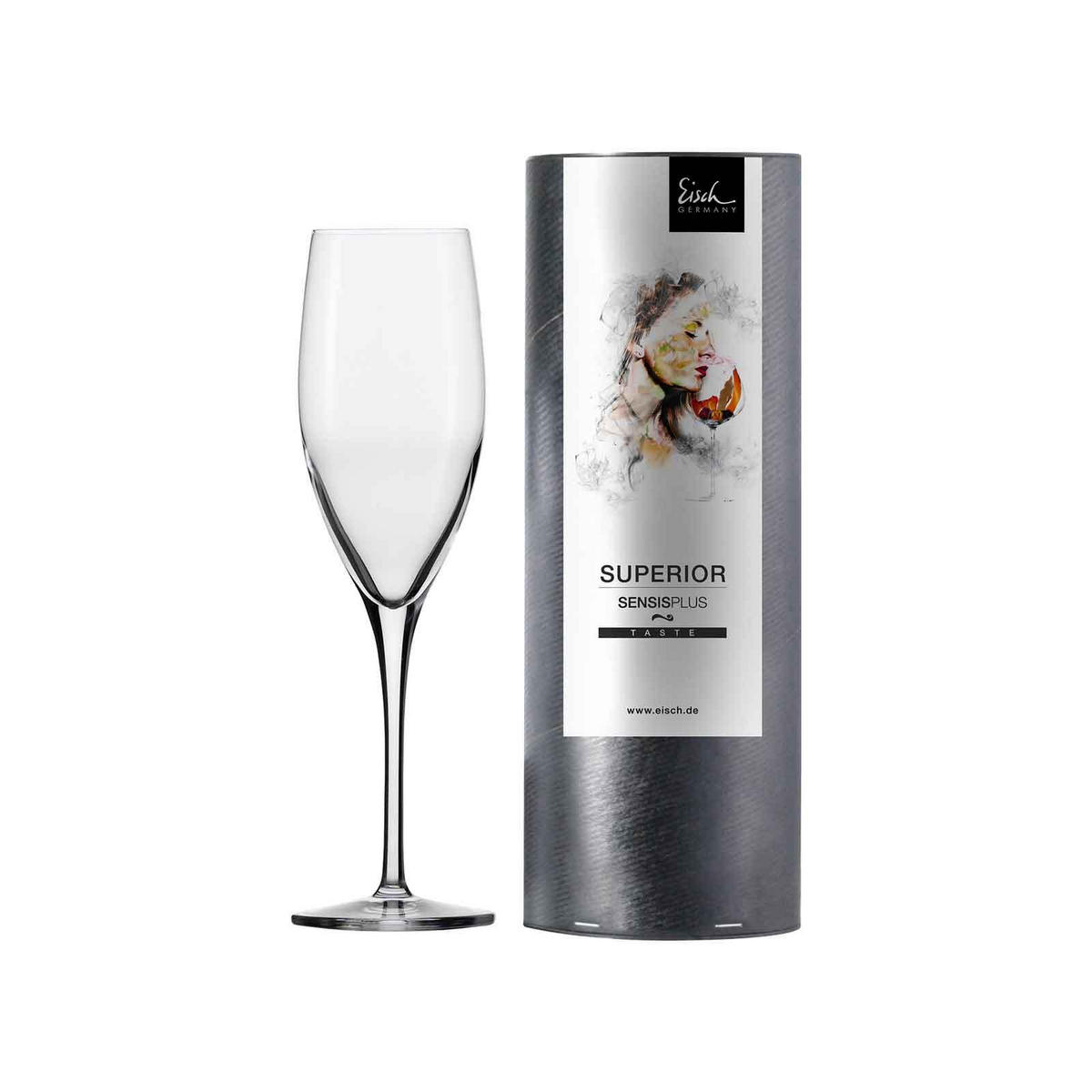 CHAMPAGNERGLAS Superior SensisPlus transparent 278 ml - Transparent, Glas (0.278L) - Eisch