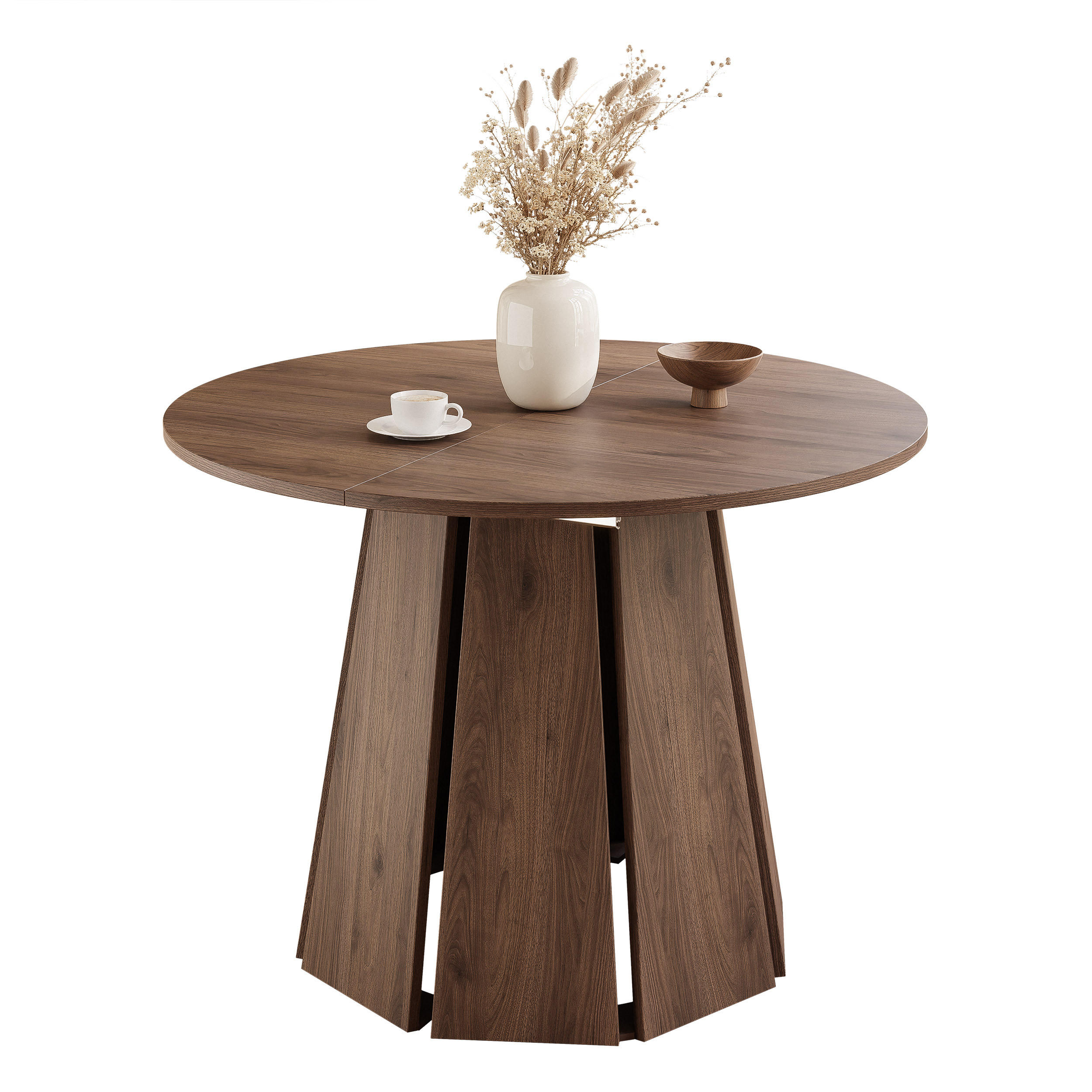 TISCH AUSZIEHBAR VERDA 100–180 cm, Farbe Nussbaum - Nussbaumfarben, Holzwerkstoff (100/180/76cm) - Idohome