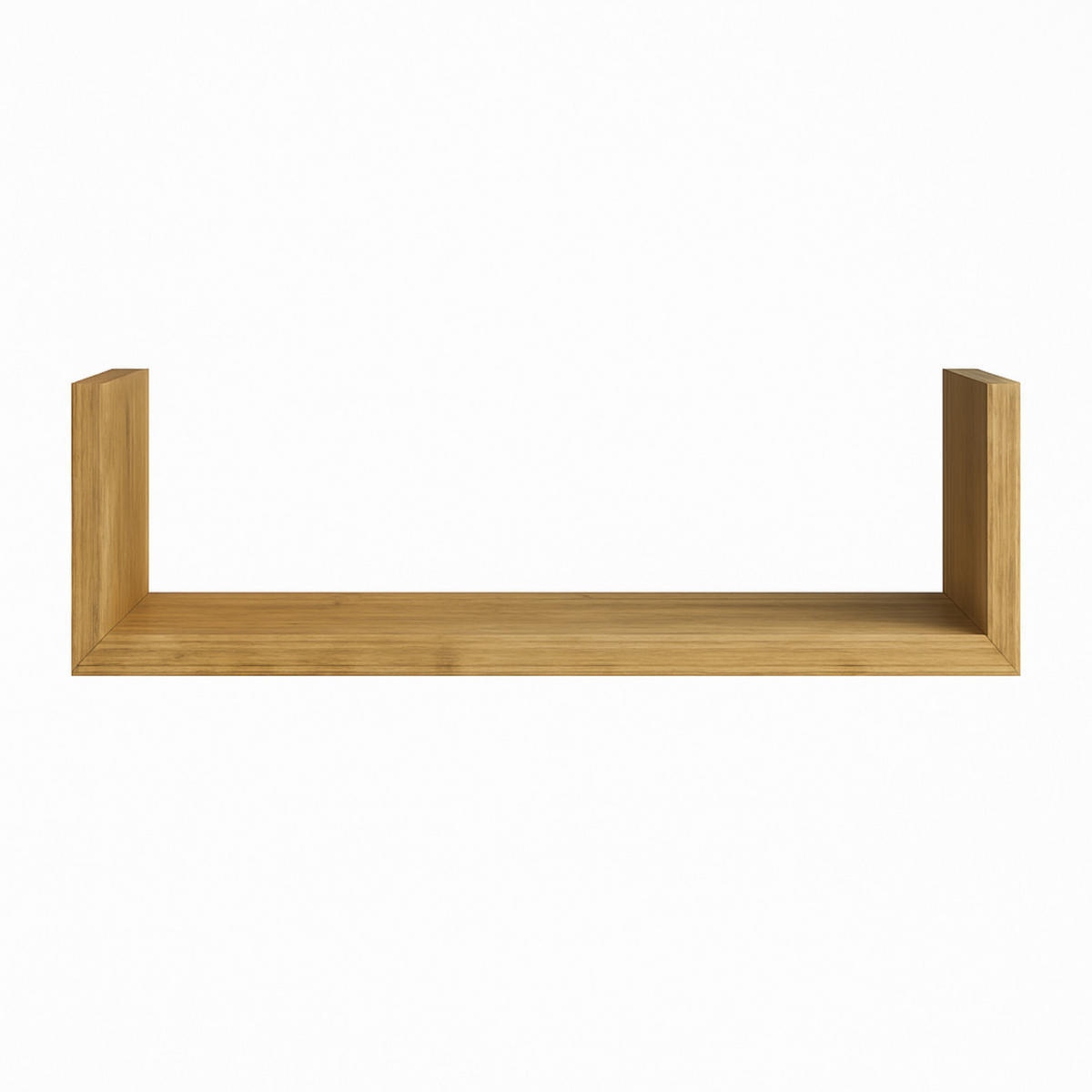 WANDREGAL Holzoptik Erlefarben 3er-Set U-Form 30/45/60 x15x10 cm - Erlefarben, Holzwerkstoff (60/10/15cm) - Begryf