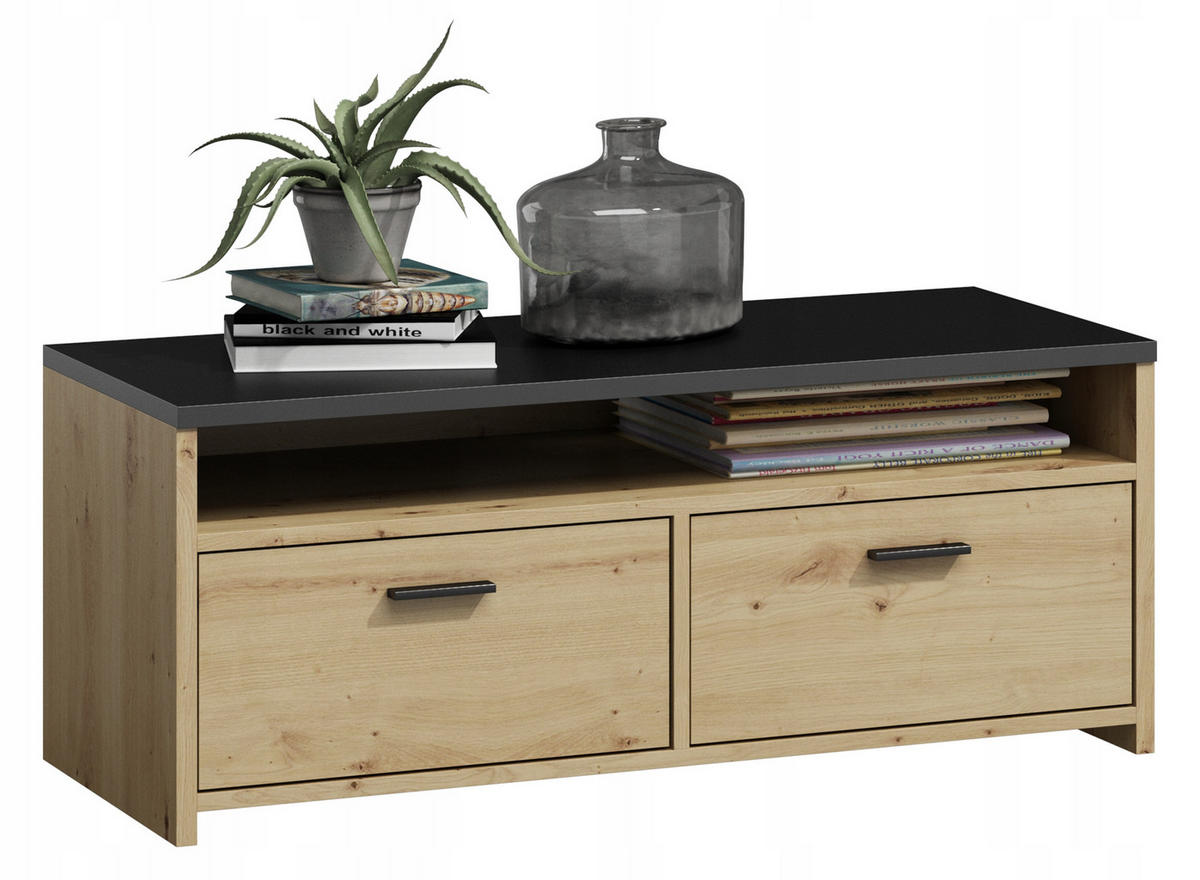 FERNSEHKOMMODE Mili Artisan Eiche 100/45/44 cm - Eiche Artisan, Holzwerkstoff (100/44/45cm) - Matkam Möbel