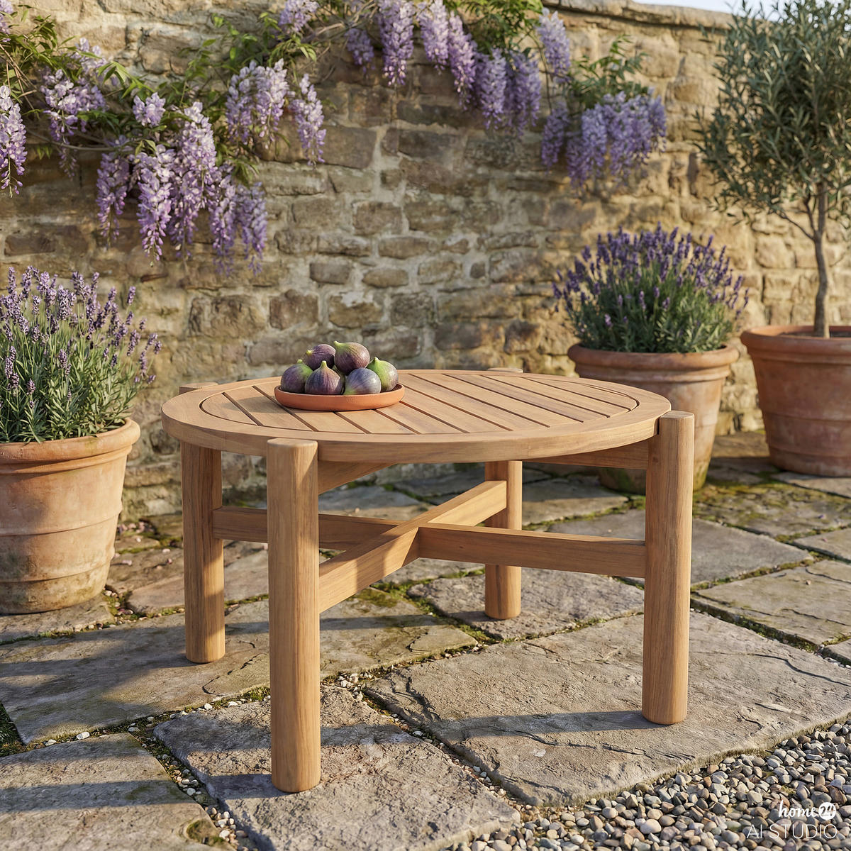 LOUNGETISCH - Akazie massiv - Akazie Braun - Braun/Akaziefarben, Holz (60/60/41cm) - home24
