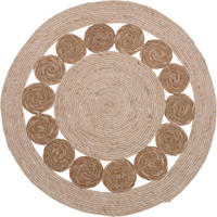 WEBTEPPICH Ø 80 cm - Braun, Naturmaterialien (80/80cm) - Mondex